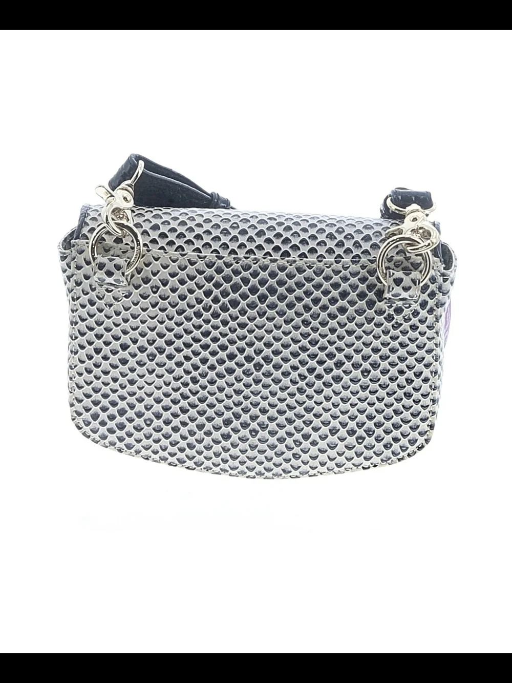 BRAHMIN LIL PYTHON BLACK TALA LEATHER 3-WAYS CONVERTIBLE BAG NWT